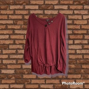 Lane Bryant Front Tie Blouse